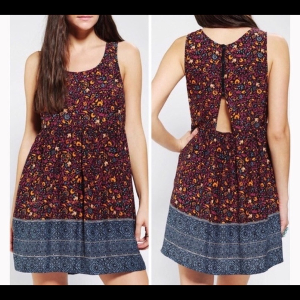 Urban Outfitters Babydoll Dress Keyhole Back